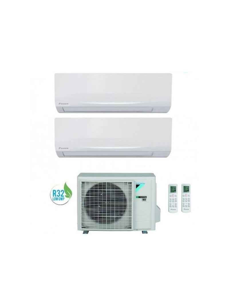 KIT DUAL Climatizzatore Condizionatore Daikin Dual Split Inverter serie SIESTA 9+12 con 2AMXF40A R-32 Wi-Fi Optional 9000+12000