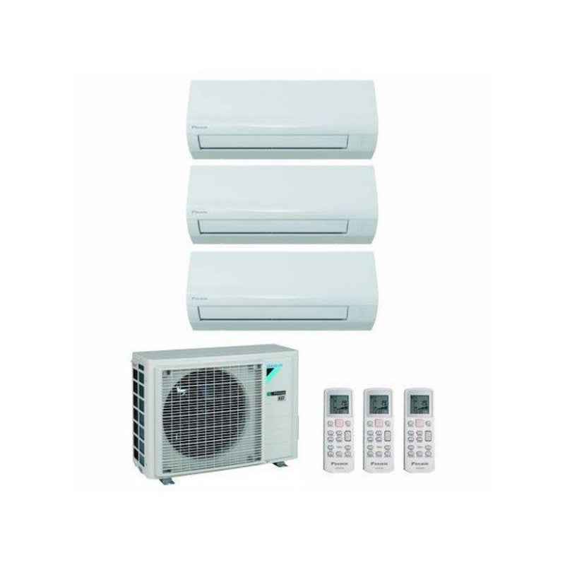 KIT Climatizzatore GARANZIA ITALIA Daikin NEW SENSIRA Wifi Trial Split 7000 + 9000 + 12000 BTU con U.E. 3MXF52A Classe A++/A+